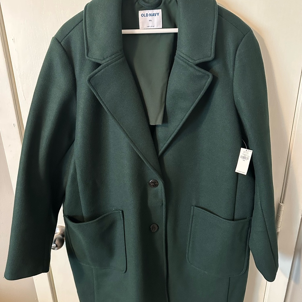 NWT Old Navy Women's Green Coat
